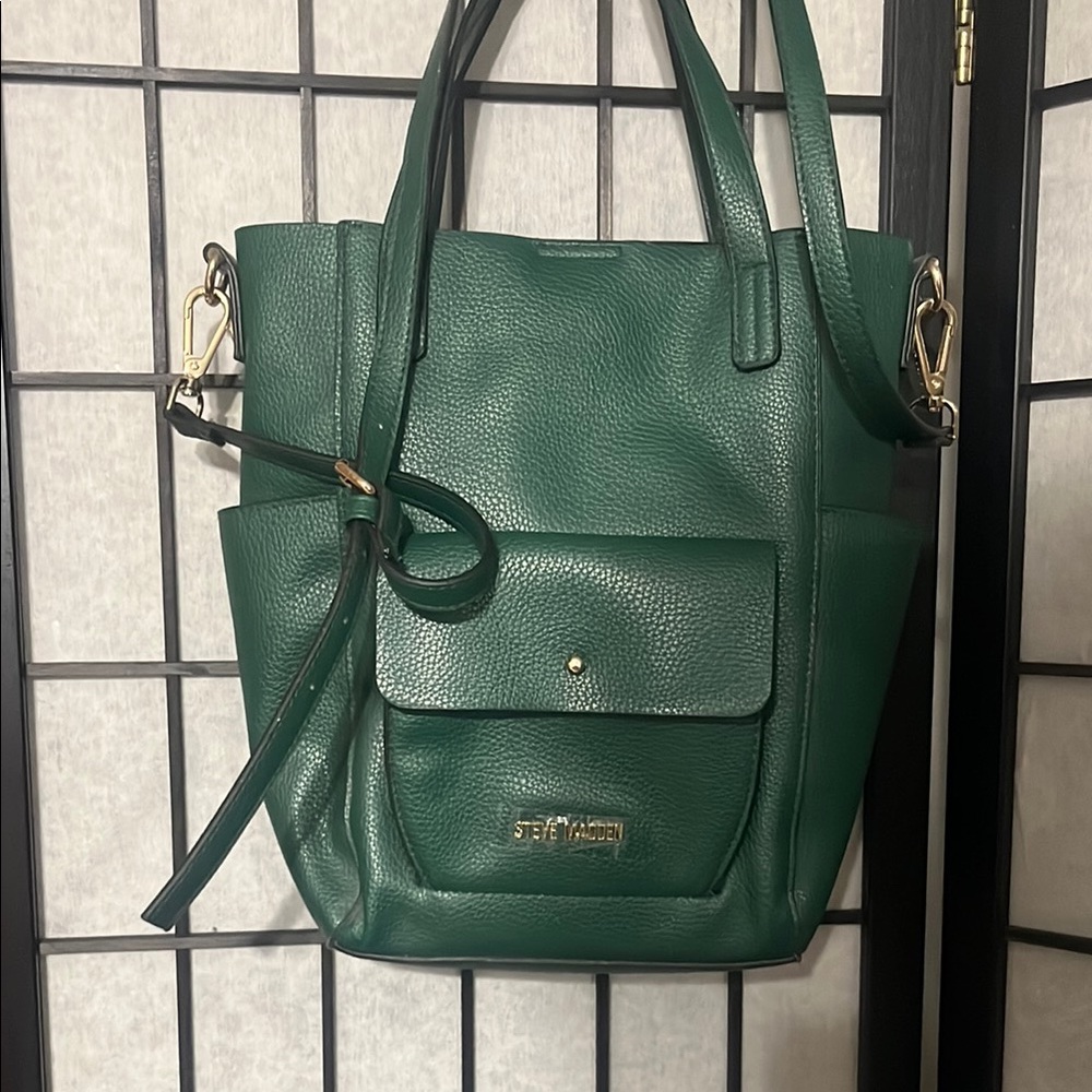 Steve Madden Forest Green Tote Bag